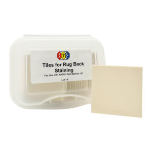 Tiles AATCC para ensayo de manchas en respaldo de alfombras  Método TM137